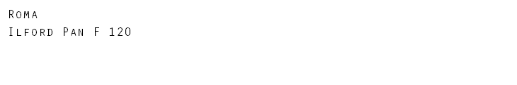Roma Ilford Pan F 120