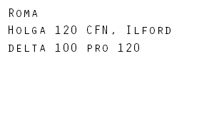 Roma Holga 120 CFN, Ilford delta 100 pro 120