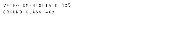 vetro smerigliato 4x5 ground glass 4x5